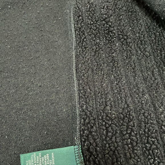 L-RL Lauren Active Ralph Lauren Deep Fleece Full Zip Jacket Size Large Black - Picture 7 of 9